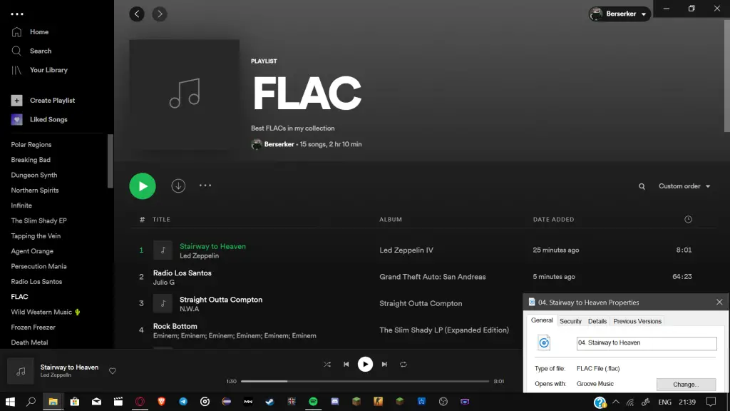play local FLAC files