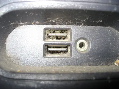 Dusty USB port