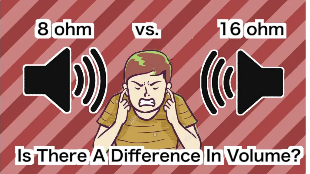 Loudness of 8-ohm vs 16-ohm speakers