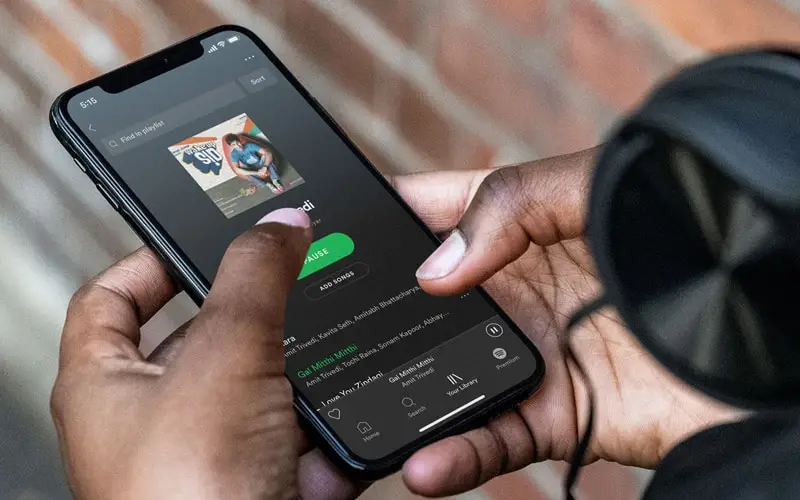 Spotify on iOS