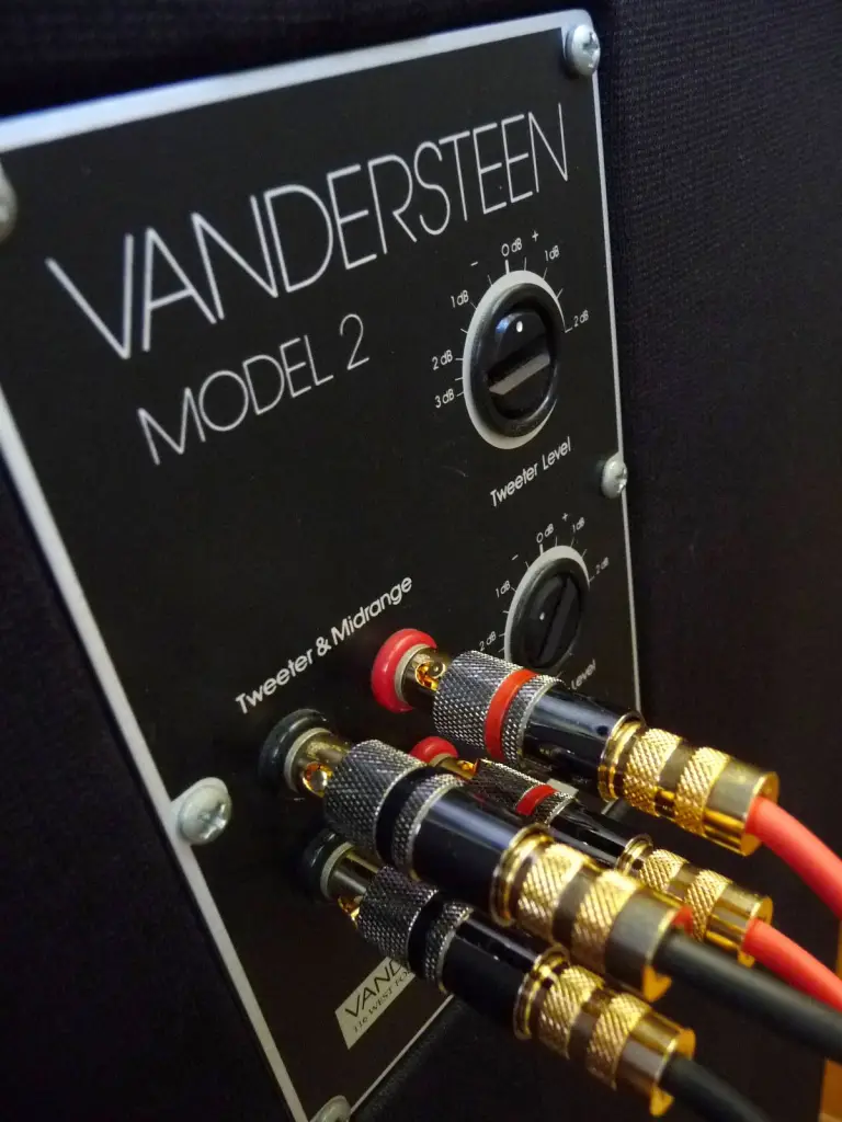 The Plugs required to connect Vandersteen 2 Models