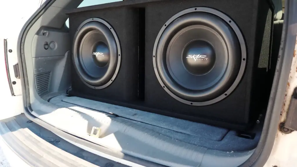 Two 15-inch car subs