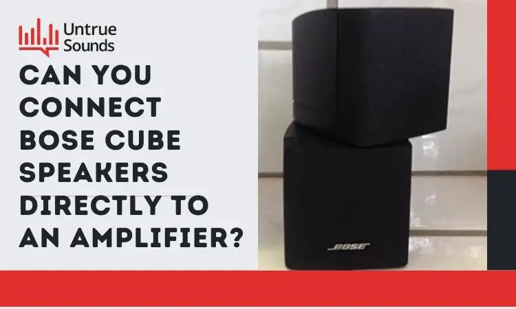 Can You Connect Bose Cube Speakers Directly to an Amplifier